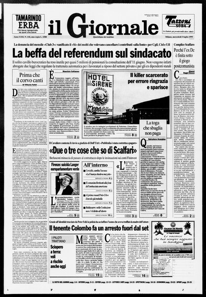 Il giornale : quotidiano del mattino